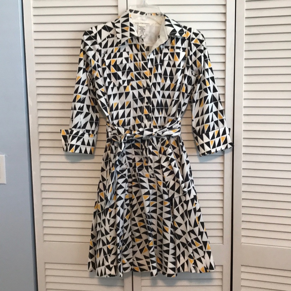 Diane Von Furstenberg Fit and Flare Bow Dress